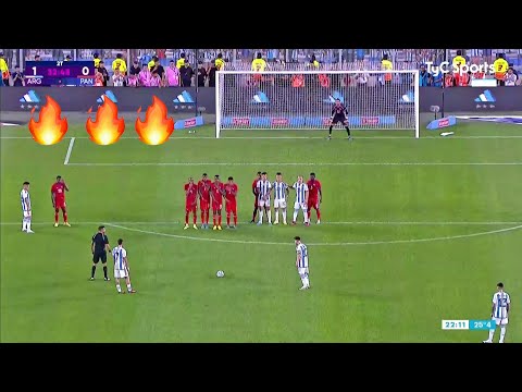 Messi insane 5 Freekicks display vs Panama !!