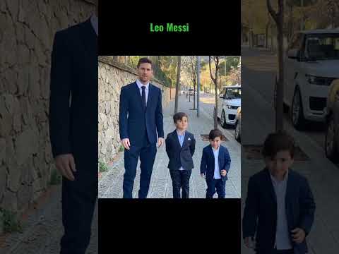 Lionel Messi and Antonella Roccuzzo with family #messi #antonellaroccuzzo #shorts