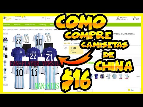 Como compre camisetas de futbol desde china a argentina -puerta a puerta