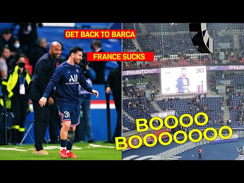 MESSI Booed Again Before PSG vs LYON || Thierry Henry Hinted Messi Return to Barca