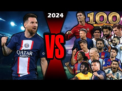 MESSİ VS 100 LEGENDS 🔥 ULTRA COMPARISON 🔥 (Ronaldo, Neymar, Mbappe, Haaland, Maradona, Pele, Ramos)