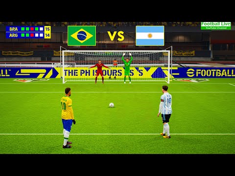 eFootball 2022 | Brazil Vs Argentina | Penalty Shootout | Messi vs Neymar