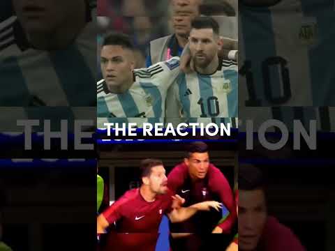 Their reactions 🤩 | #shorts #football #foryou #messi #ronaldo #worldcup