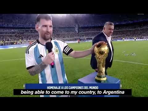 Lionel Messi Speech || With Subtitles ll Messi 🇦🇷🐐