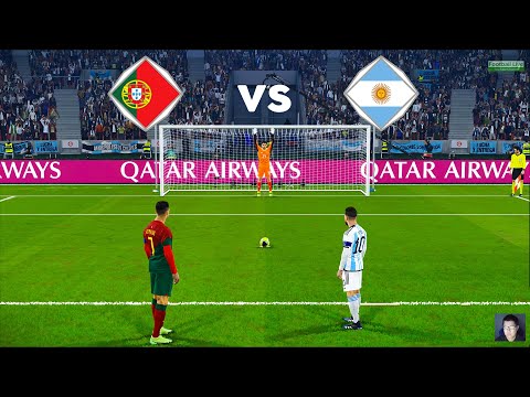 Portugal Vs Argentina – Penalty Shootout 2023 | Messi vs Ronaldo | eFootball PES Gameplay