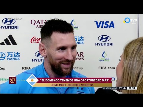 Sofia Martínez entrevistó a Lionel Messi en La Tarde del Mundial – TVP 13/12/2022