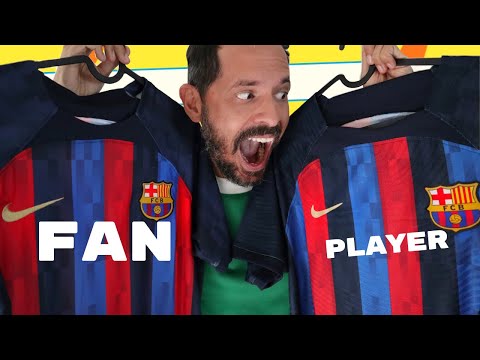 😱 Esta ES la Nueva Camiseta del Barcelona 2022/23? 👈 Versión Fan vs Player