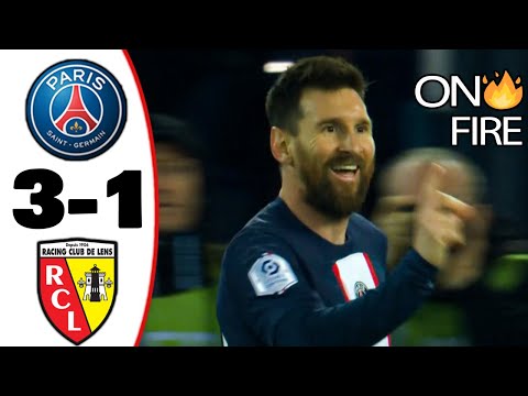 Lionel Messi Stunning Goal | PSG vs Lens 3-1 ( All Goals  Highlights 2023)
