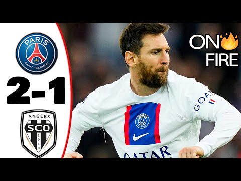 Lionel Messi Crazy Assist | PSG vs Angers 2-1 ( All Goals  Highlights 2023 )