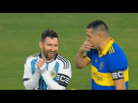 Lionel Messi Performance in Juan Román Riquelme Retirement Match 2023 HD