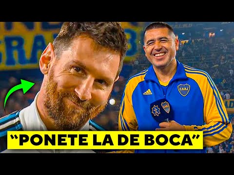 🔥 ¡Lo que NO viste de la DESPEDIDA de RIQUELME! – Messi con las ojotas de BOCA – HOMENAJE a MARADONA
