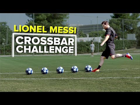 LIONEL MESSI CROSSBAR CHALLENGE | testing Messi’s accuracy