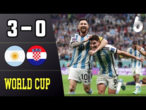 Argentina 3-0 Croatia  WC2022 Semi-Final [Messi Master Class]