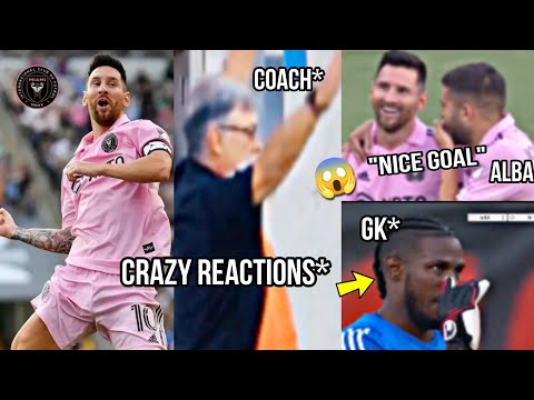 Crazy Reactions to Messi Long Range Goal & Fight Moments Vs Philadelphia!!🔥😱