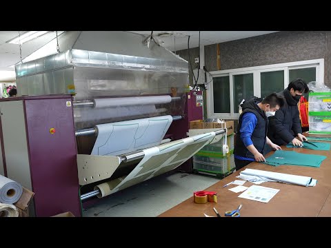 Process of Printing and Making Football Jerseys. Korea’s Football Jersey Mass Production Factory