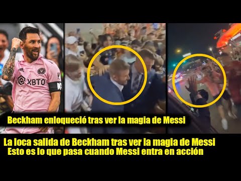 La loca salida de Beckham tras ver la magia de Messi en la cancha en el partido entre Inter y Dallas