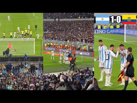 Argentina Fans Completely Crazy Reactions To Messi’s Amazing Freekick Goal Against Ecuador
