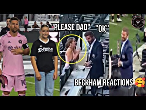 David Beckham Reactions After He fulfill his Daughter Dream with Messi 😍