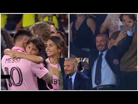 Lionel Messi & David Beckham INSANE Reactions & Celebrations after Inter Miami Win vs Nashville