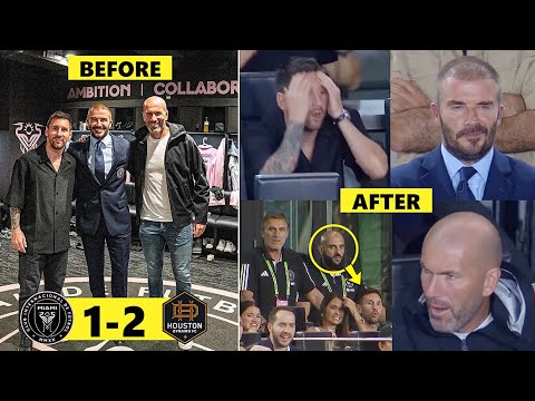 😅Messi, Beckham & Zidane EPIC Reactions to Miami Defeat vs Houston in US Open Cup Final!