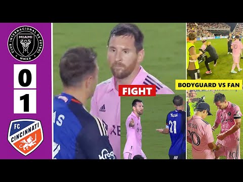🐐Messi vs Cincinnati! Messi’s Last Min Free-kick, Fight & Fan Moment!