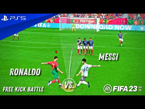 FIFA 23 – Messi vs. Cristiano – Free Kick Battle | PS5™ [4K60]