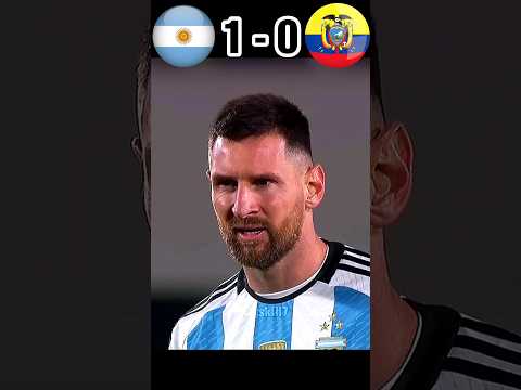 Messi Magic Free kick Argentina vs Ecuador🔥 #messi #football #shorts #goals #shortvideo