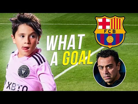 MATEO MESSI SCORED BARCELONA 😱 Lionel Messi’s son’s first goal for Inter Miami was epic!