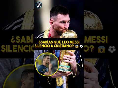 ¿Sabías qué Messi SILENCIÓ a Cristiano? 😱⚽️ #futbol #ronaldo #sabiasquefutbol