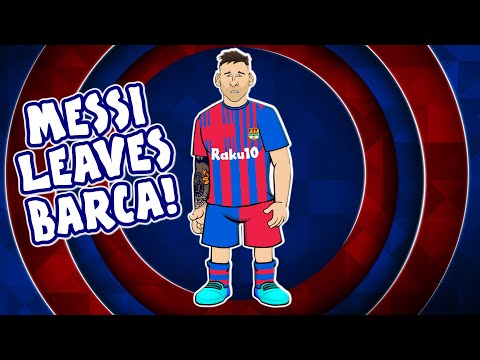 😭Messi leaves Barcelona!😭 (Lionel Messi farewell song press conference)