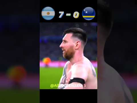 Argentina Vs Curacao 7-0 | All Goals & Extended Highlights | Lionel Messi Hat Trick | #football
