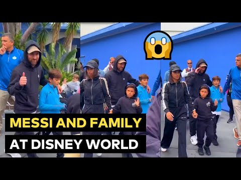 Messi brings wife and kids to Disney World
