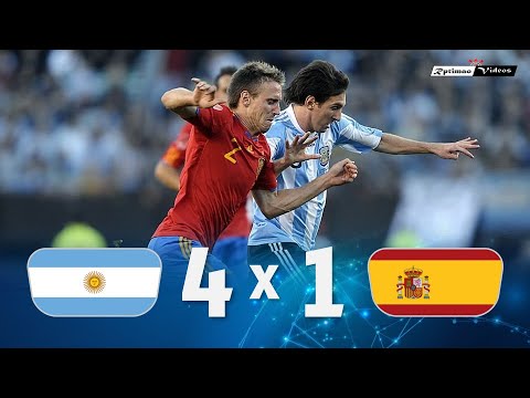 Argentina 4 x 1 Spain (Messi’s show) ● 2010 Friendly Extended Goals & Highlights HD