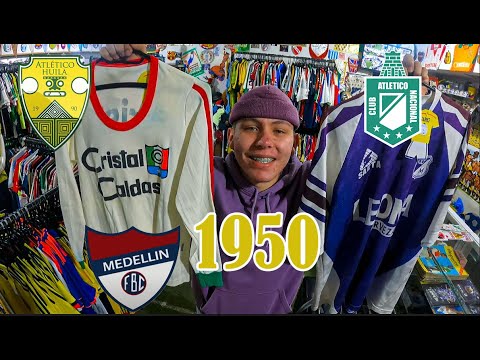 Las camisetas de futbol mas antiguas de Colombia