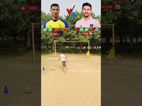 Ronaldo vs Messi GOALKEE SUITS CHALLENGE ⚽🥅🥅 #shorts #football #viral #ronaldo #messi