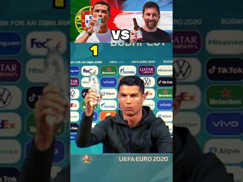 Ronaldo Agua Water VS Messi Beer