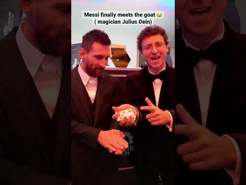 Messi fooled by Julius Dein (magician  ) … 👀😂🪄 #leomessi #messi