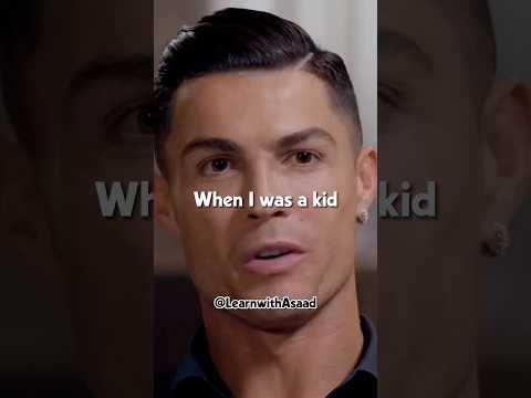 Cristiano Ronaldo telling about his struggling days when they couldn’t afford burgers😔