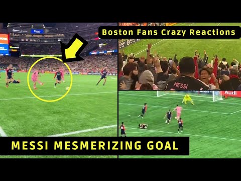 Boston Fans Crazy Reactions to Lionel Messi Beautiful Goal Against New England 🥶🔥